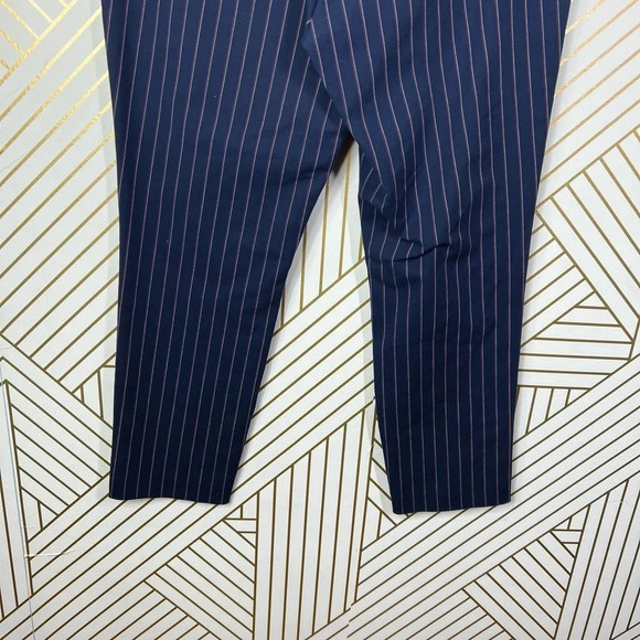 Rag and Bone Simone Snap Pant in Navy Blue‎ Stripe Size US 14 - Picture 8 of 12